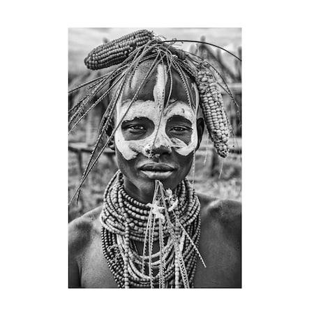 Joxe Inazio Kuesta 'A Woman Of The Karo Tribe' Canvas Art,30x47